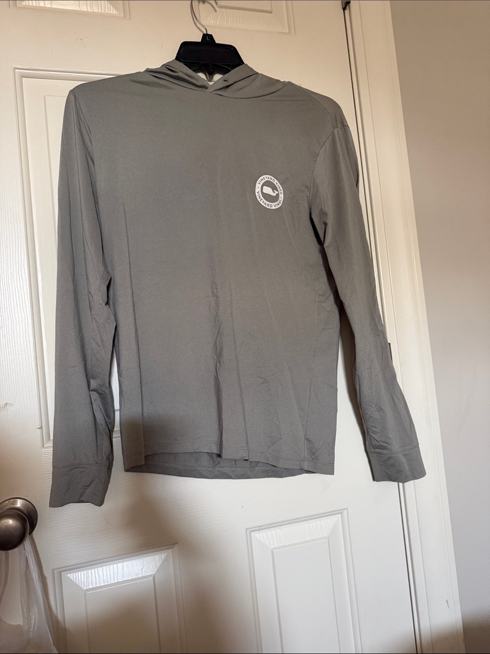Vineyard Vines Men's Gray Crewneck Hoodie with Logo